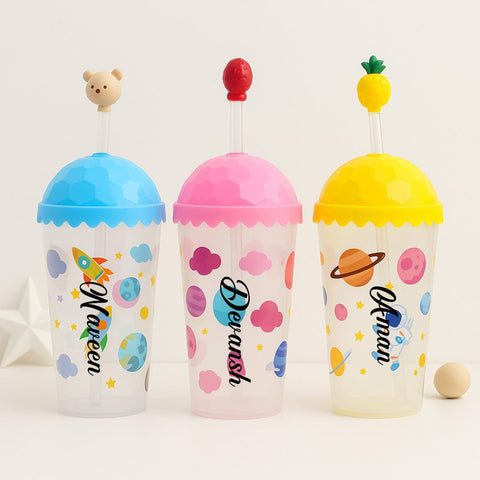 Personalized Kids Space-Themed Sipper Cup