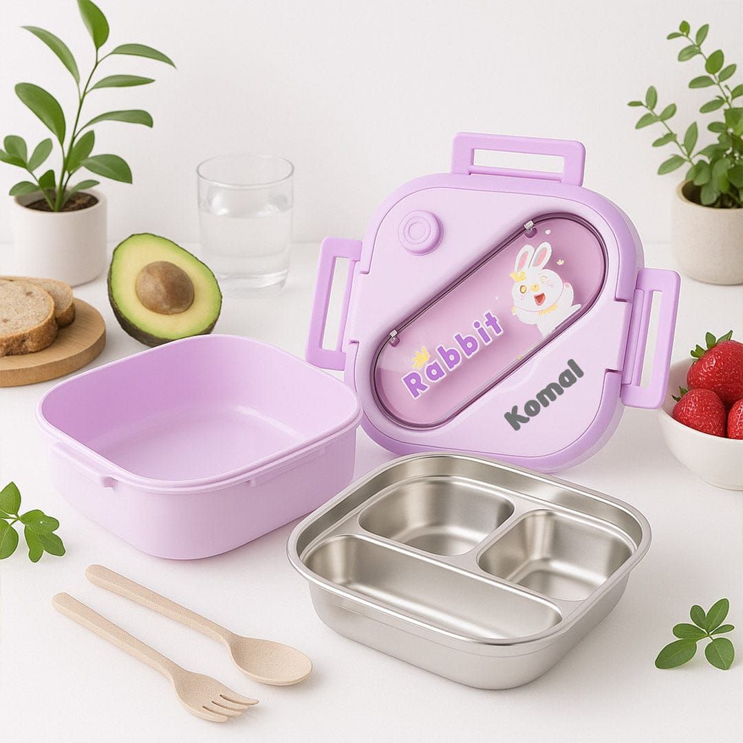 Personalized Stainless Steel Lunchbox for Kids & Adults
