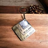 Personalized 3 layer keychain | gift for marriage couples | Anniversary gifts