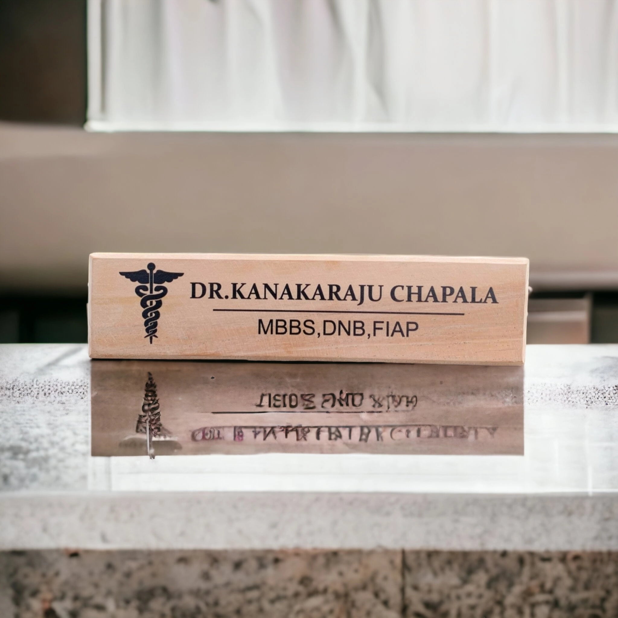 Customized Desktop Name Plate for Doctor