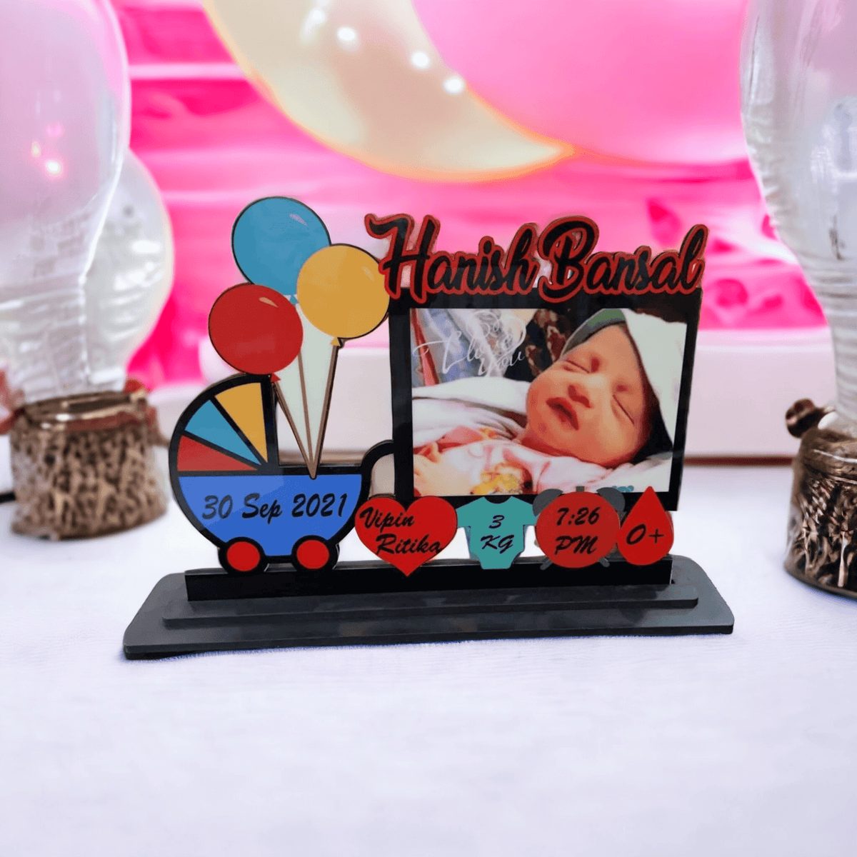 CUSTOMISE Baby Table top | Customized Gift for New born | Gift for kids