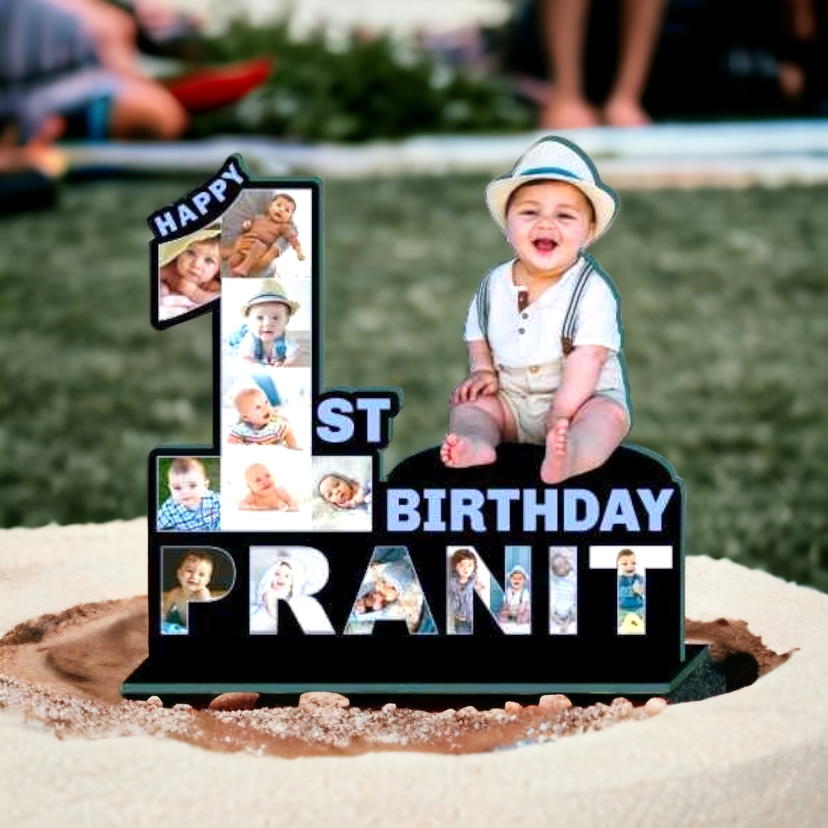 Kids first birthday wooden table top - BBD GIFTS