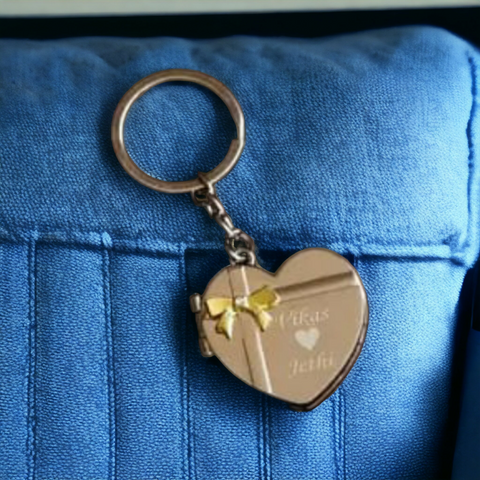 Customized Heart shaped keychain | personalized named keychain | gift for couples | Gift For him and her