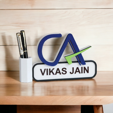 Personalized Pen Stand for CA | best gift for future CA |