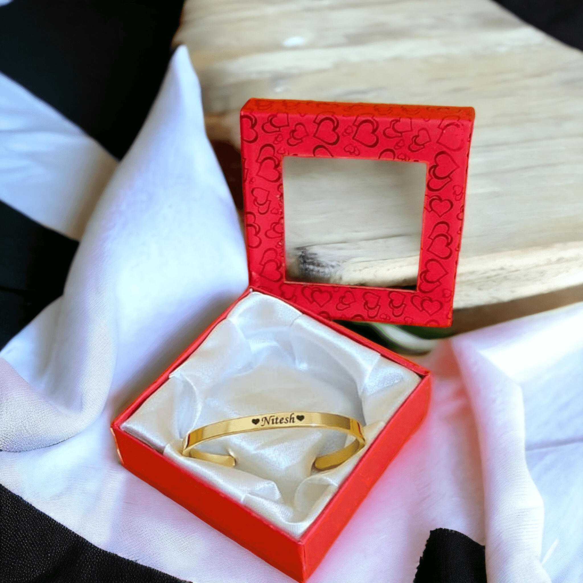 Mens silver kada with 2025 name