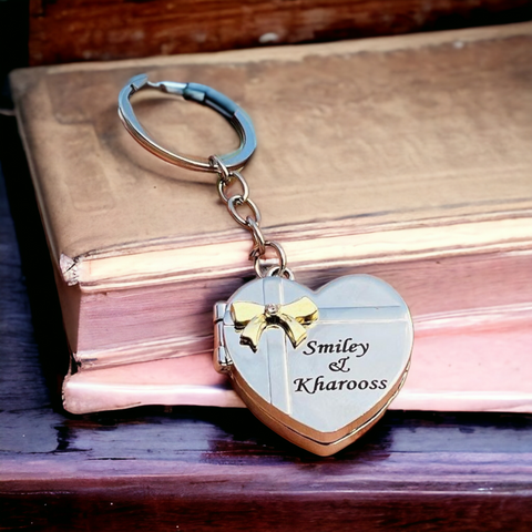 Customized Heart shaped keychain | personalized named keychain | gift for couples | Gift For him and her