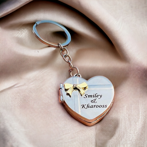 Customized Heart shaped keychain | personalized named keychain | gift for couples | Gift For him and her