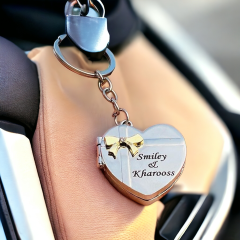 Customized Heart shaped keychain | personalized named keychain | gift for couples | Gift For him and her