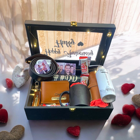 Personalized Gift Hamper | Men's Gift Hapmer | Men's combo | Personalized Gift | Anniversary Gift |  Gifts for husband |