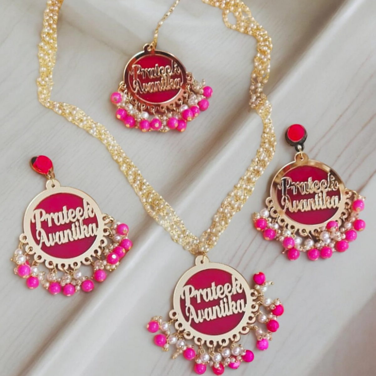 Customised dulhaniya earrings set for bride | Dulhaniya Earrings | Unique Jewellery | Wedding Special | Mehandi | Bridal Earrings | Haldi Jewellery