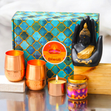 Premium Diwali Gift Set with Hand Buddha & Copper Glasses | Exclusive Diwali Gift Box | Luxury Diwali Hamper