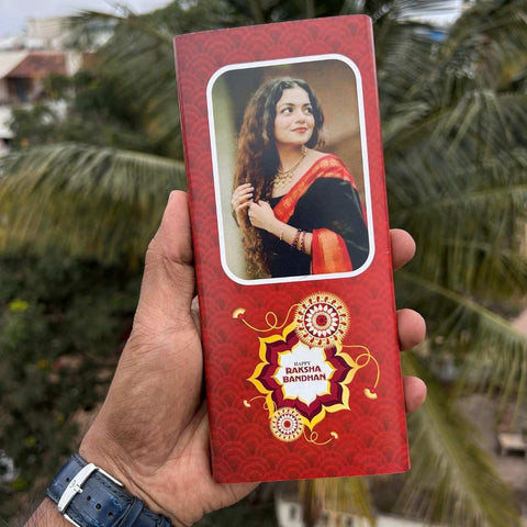 Customized Raksha Bandhan Chocolate with Photo