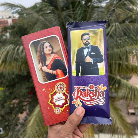 Customized Raksha Bandhan Chocolate with Photo