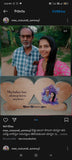 Customize double heart wooden sketch frame for brother | gift for sister | Gift For brother | Best gift for brother