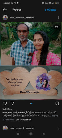 Customize double heart wooden sketch frame for brother | gift for sister | Gift For brother | Best gift for brother