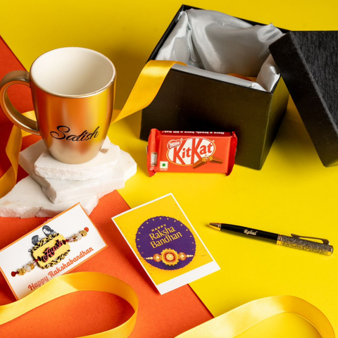 Rakhi special combo gift box | beat gift for brother | Special gift for brother |Premium Bistro Mug | Personalized Coffee Mug