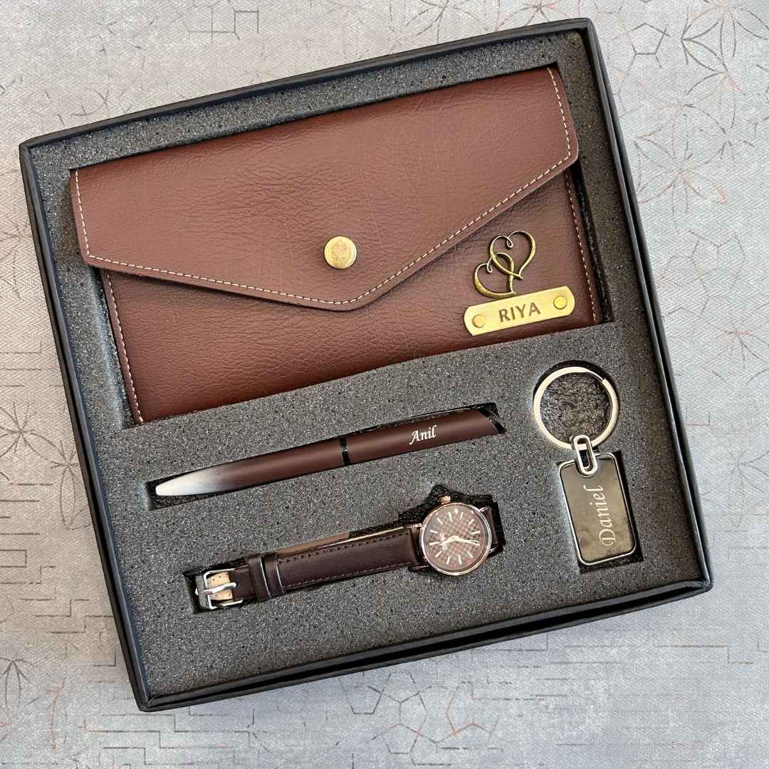 Sister Combo with Customized Clutch, Pen & Keychain