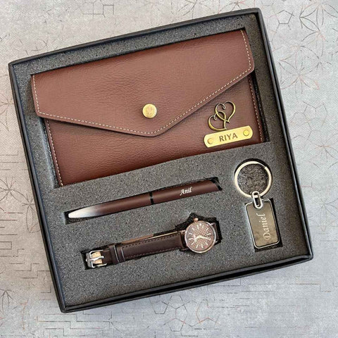 Sister Combo with Customized Clutch, Pen & Keychain
