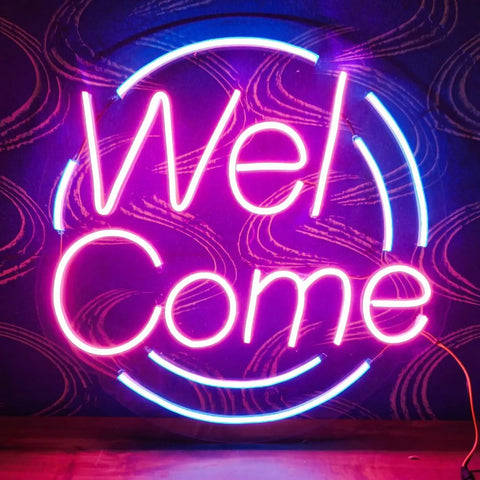 Custom Neon Sign - Neon Sign - Neon light - Custom Neon Light - Welcome neon sign