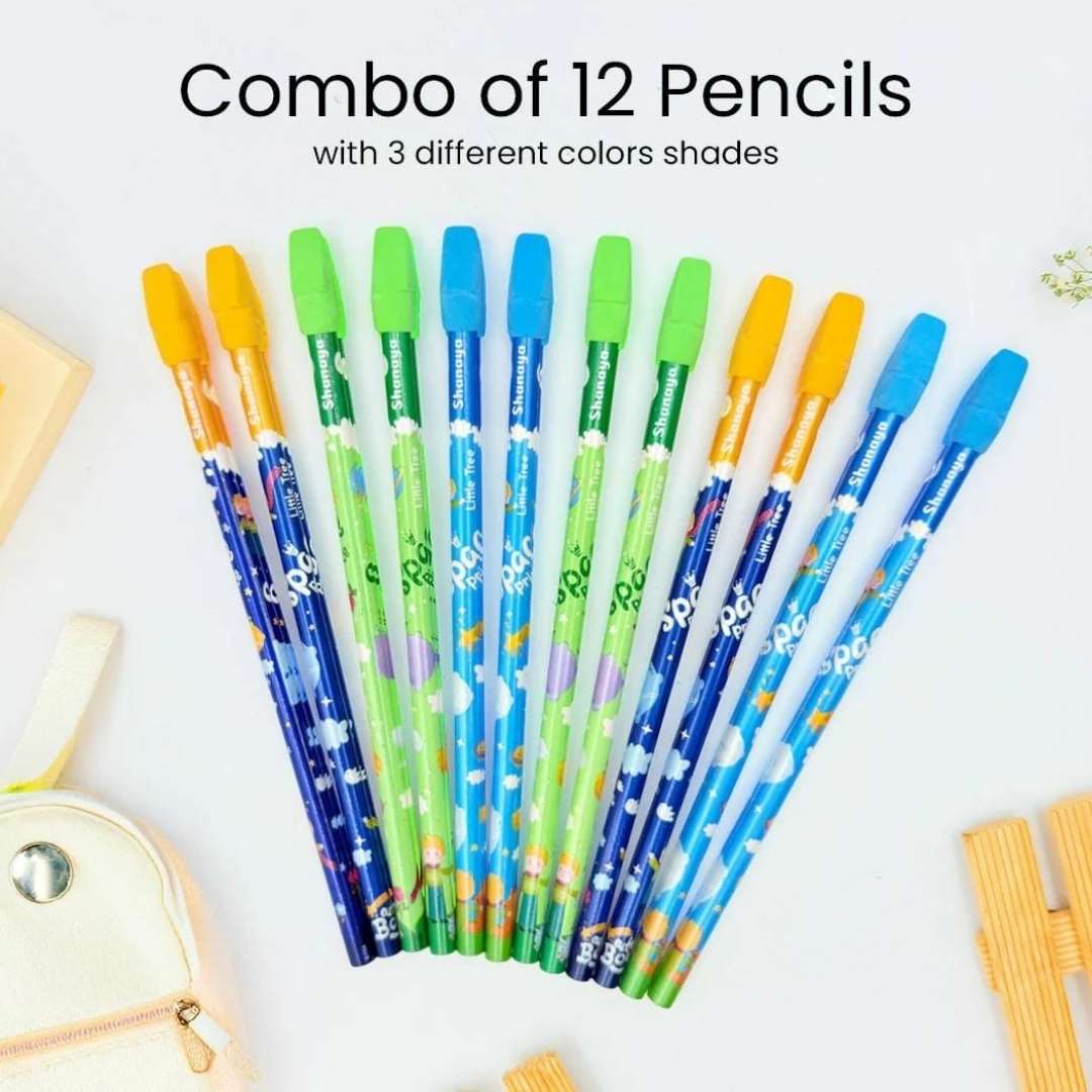Personalized Space Pencils with Erasers (Set of 12)