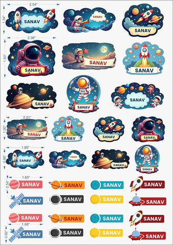 Kids Waterproof Sticker Sheet