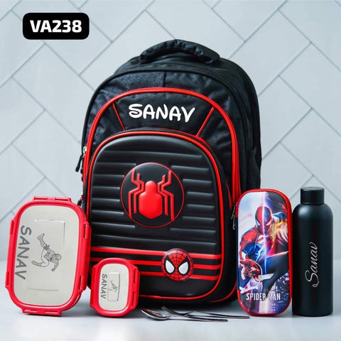 Personalized Spiderman Premium School Set