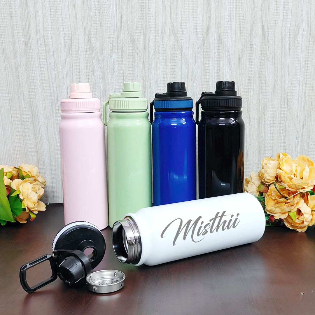 Custom Hot & Cold Stainless Steel Sipper Bottle