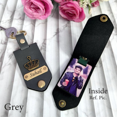 Stylish Dodge Keychain - Photo & Charm Options Available