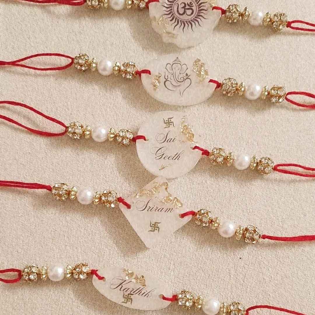 Stylish Name Customized Rakhi