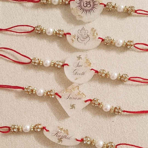 Stylish Name Customized Rakhi
