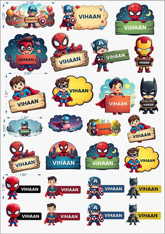 Kids Waterproof Sticker Sheet