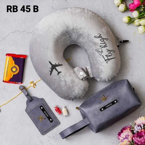 Premium Travel Combo Rakhi Gift with Personalization