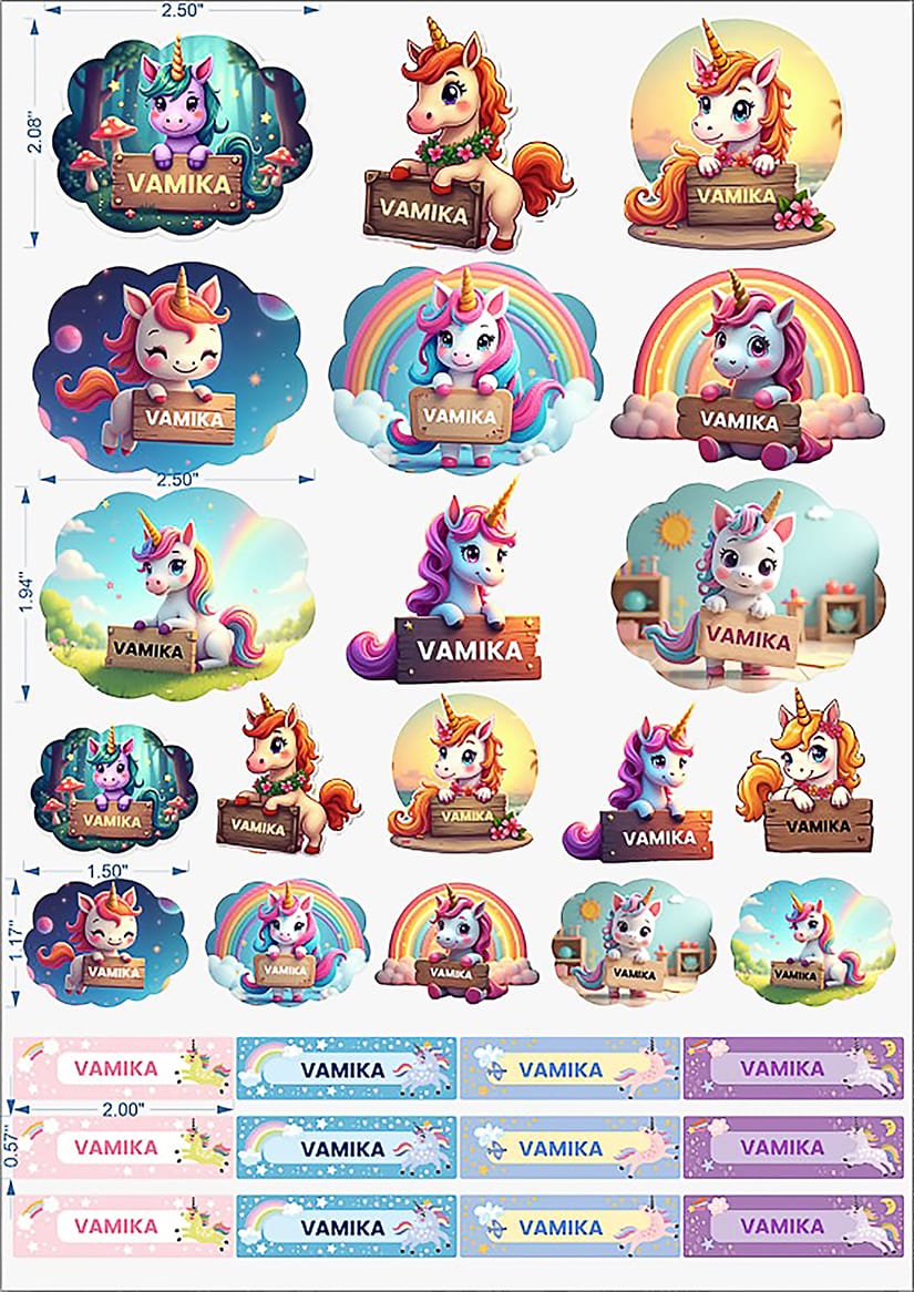 Kids Waterproof Sticker Sheet