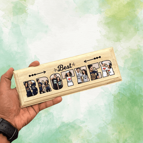 gift for brother|customized wooden frame for brother|rakhi gift for brother |best gift to brother|rakhi| - BBD GIFTS