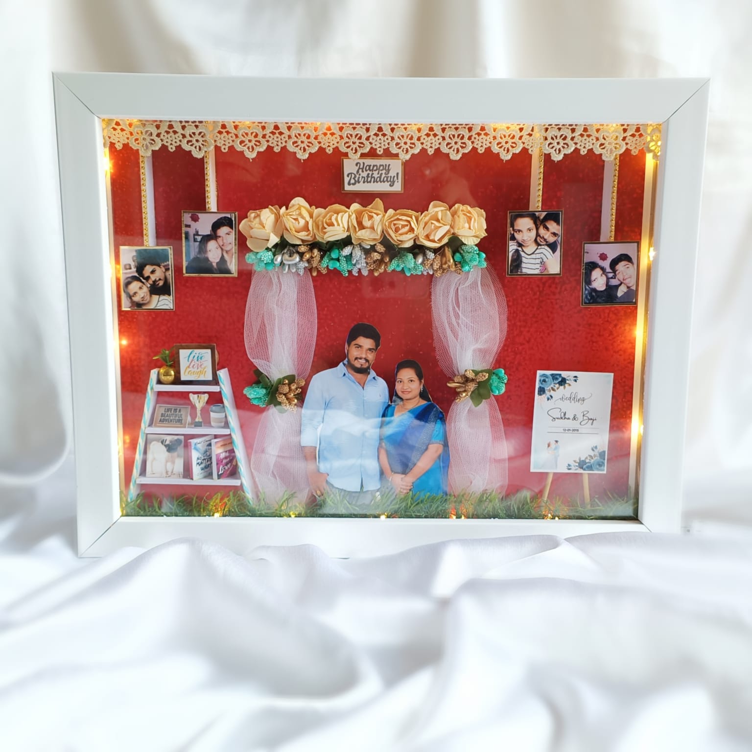 Wedding Miniature Frame - 3d Miniature Frame - Customized Miniature Frames - Best Wedding Gift - Birthday Gifts - Shadow Box Frame