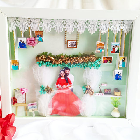 Wedding Miniature Frame - 3d Miniature Frame - Customized Miniature Frames - Best Wedding Gift - Birthday Gifts - Shadow Box Frame