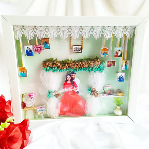 Wedding Miniature Frame - 3d Miniature Frame - Customized Miniature Frames - Best Wedding Gift - Birthday Gifts - Shadow Box Frame