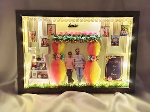 Wedding Miniature Box | Shadow box | Customise miniature frames | Anniversary gift | Birthday gift