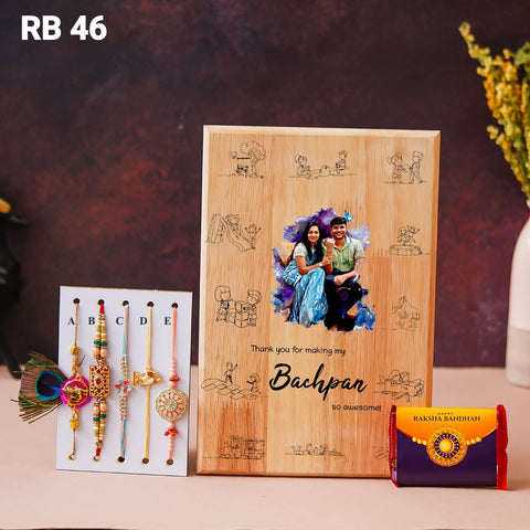 Wooden Sketch Frame|best gift from brother|rakhi special offer customized gift|rakhi gift to bhayya