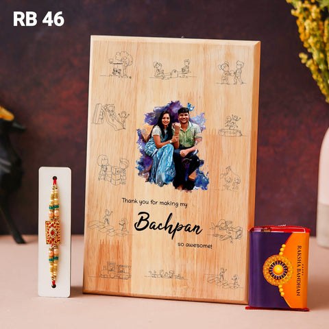 Wooden Sketch Frame|best gift from brother|rakhi special offer customized gift|rakhi gift to bhayya