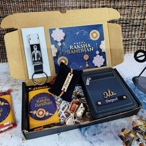 Sleek Wallet Rakhi Hamper|Premium Rakhi box for brother|best gift for brother|