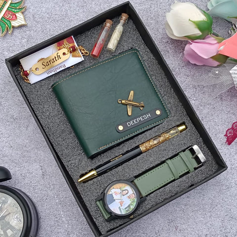 Raksha Bandhan Wrist Watch Combo|Premium Rakhi Gifts for Brother|Personalized Rakhi Combo for Men|