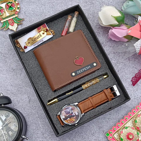 Raksha Bandhan Wrist Watch Combo|Premium Rakhi Gifts for Brother|Personalized Rakhi Combo for Men|