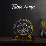 Customized LED Table Lamp | Custom Photo Frame for Rakhi | Unique Raksha Bandhan Gift for Sister