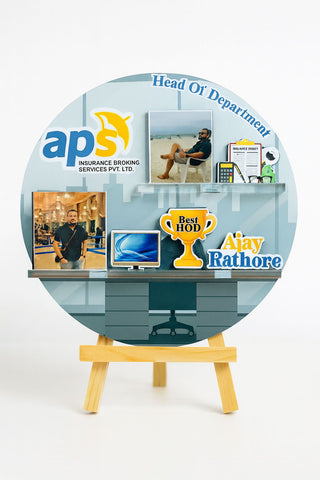 Personalized Corporate Caricature Frame | Custom Employee Recognition Gift