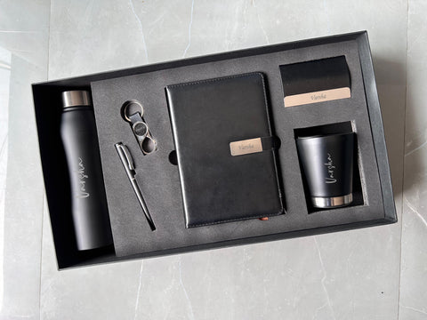 Custom Crown Gift Set: Personalized Bottle, Pen, Mug & More