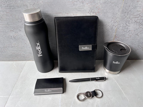 Custom Crown Gift Set: Personalized Bottle, Pen, Mug & More