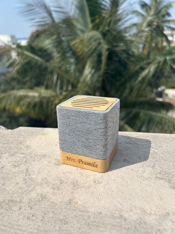 Custom Engraved Bamboo Bluetooth Speaker - Electrica