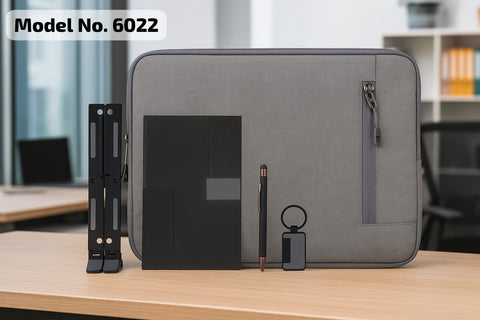 Customizable Laptop Kit: Sleeve, Stand, Notebook, Pen & Keychain