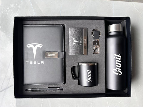 Custom 6-in-1 Gift Set: Personalized Bottle, Mug, Diary & More
